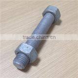 Stud Bolts With Hex Nut Hot Dip Galvanised