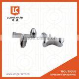 90degree Double Pins Metal Glass Shelf Support Shelf Support With 5mm Pin