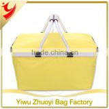 Foldable Bulk Insulated Thermal Beer Cooler Bag with Metal Frame