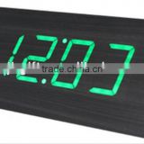 Hot sales table LED wood clock with USB