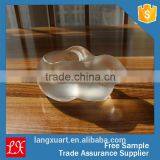 LX-Z094 Rabbit Design Frosted Glass Candle Holder