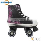 Senhai New Style Cloth Boots Four Wheel Roller Skate Shoes for Adults Quad Roller Skates