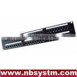 48 Port UTP Cat5e Cat6 Patch Panel 19" 2U, Krone & Dual IDC