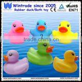 Weighted floating rubber ducks swimming race duck with CE