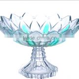 glass fruit plate with stand