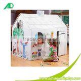 Free Cardboard Playhouse for Kids, Cardboard Crooked Playhouses for Teenagers