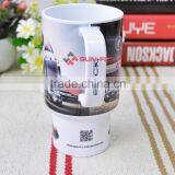 Polymer Travel Mug,blank Sublimation Plastic Cup,custom Mug,logo Printing Cup