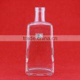 Environmental Protection Oblate Square Bottles Triangle Shape Liquor Bottles 700ml Bridge Brangy Bottles