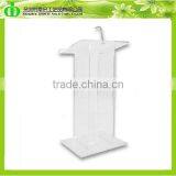 DDL-0045 ISO9001 Shenzhen Factory Wholesale SGS Test Modern Design Transparent Acrylic Speech Lectern thumbnail-2