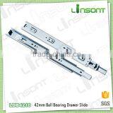 High Quality 42mm Full Extension Ball Bearing Ball Bearing Slide Furniture Accessories Drawer Slide