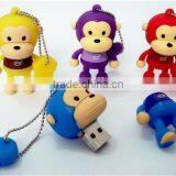 Monkey Animal Shape PVC Usb Flash Drive Thousands Models,Custom Promotional Gift Memory Stick With Metal Case Free Sample thumbnail-2