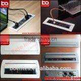 Conference Facility for Aluminum Alloy Material Electric Rotating Hidden Desktop Power Socket thumbnail-4