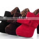 Lace up High Heel Ankle Boots Big Size Oullis CP6561 thumbnail-1