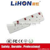 2 Gang British Electrical Extension Socket With Individual Switch thumbnail-2