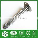 High standard chemical equipment electric flange immersion tubular heater