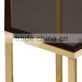 Metal Frame l Shaped End Table Small thumbnail-5