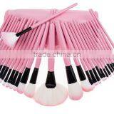 Professional Bridal Eye Lip Powder Face Makeup Brush Set With Leather Bag ,Private Label Cosmetic Makeup Brush Cleaner thumbnail-3