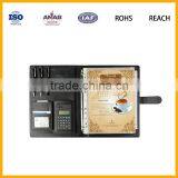 Black Executive PadFolio Case With Notepad Holder and Pockets for IPad