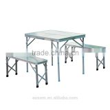 Outsunny 3' Portable Outdoor Picnic Table with Folding Bench Seats
