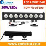 Factory Directly Sale Wholesale Led Light Bar 80W/driving Light for JEEP Wrangler 80W With LEDS 10W Each Super Brightness IP67