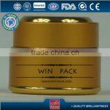 Golden Aluminum Lotion Bottle With Inner Side Plastic Bottle,shiny Gold Color Rim thumbnail-1