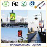 Creative LED Lamp Post Video Display Transparent LED Display Glass Wall