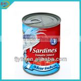 Canned fish pilchard in vegetable oil