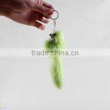 New Design Wholesale Real Genuine Fox Fur Keychain With Name thumbnail-5
