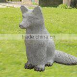 Hand Carving Stone Animal Fox Statue thumbnail-1