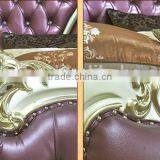 European Style King Size Bed, Elegant Purple Wood Carving Bed, Royal Bedroom Furniture Set (BF01-ML027) thumbnail-6