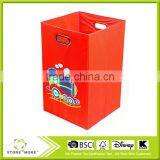 Folding Laundry Bin, Light Pink Butterfly thumbnail-5