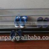 Cheap 3 Layers Wooden and Wire Steel Tube Shoes Rack Stand thumbnail-2