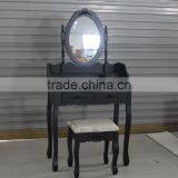 Home Furniture Black Dressing Table/vanity Set Dressing Table With 7piece Drawer thumbnail-1