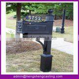 Cast Iron Decorative Antique Standing Mailbox thumbnail-4