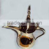 Brass arabian coffee pot, metal coffee pot, arabic coffee pot, arabic dalla