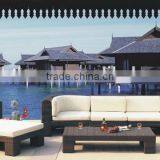 Wicker Sofa for Outdoor With Aluminum Frame SGS thumbnail-1