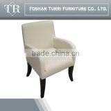 High Glossy White pu Leather Dining Chair thumbnail-2