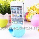 Hot Selling Silicone Egg Shape Phone Holder Amplifier/cell Phone Stand With Loud-speaker thumbnail-1