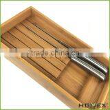 Bamboo Steak Knives Storage Tray for Kitchen Drawer Homex BSCI/Factory thumbnail-2