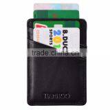 Slim Leather Front Pocket Wallet Credit Card Holder Case - black