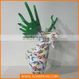 Hot Sale Christmas Decorations Fiberglass Gold Fake Deer thumbnail-6