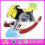 2015 Happy Wooden Kids Riding Horse Toy,Interesting Children Plush Rocking Toy,Best Selling Wooden Rocking Horse Toy WJY-8204 thumbnail-1