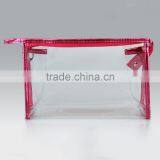 Eco-friendly Large Compartment Clear PVC Women Handbags Recyled Wash Organizer Bags Waterproof Makeup Pouch thumbnail-5