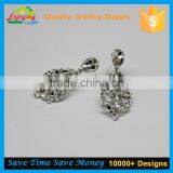 Wholesale Druzy Stainless Steel Cuff Link Earring Jewelry for Women thumbnail-1