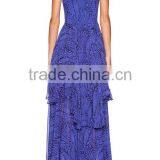 OEM Wholesale Women's Lace up Front Asymmetrical Hem GODDESS DRESS HSD5011 thumbnail-4