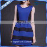 New Design Lady Women's Dresses Latest Fashion Dresses For Ladies Contrast Color Style thumbnail-2