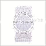 Kearing OEM Plastic E6B Plotter 25.0cmX11.4cm for Pilot Training # KCRP-5 thumbnail-2