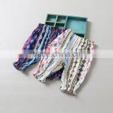 2017 Wholesale Summer Girls 3/4 Pants Kids Floral Beam Foot Trousers thumbnail-1