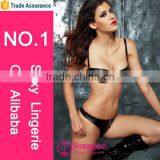 Hot Sale Vinyl Bra Underwear Adjustable Shoulder Straps Sexy Leather Black Tight Lingerie thumbnail-1