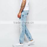 OEM Services Factory Light Blue Plain Fashion Skinny Jeans Boys thumbnail-4